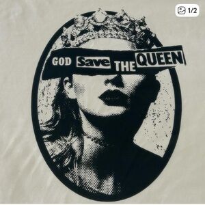 Graphic Tee with Queen Print